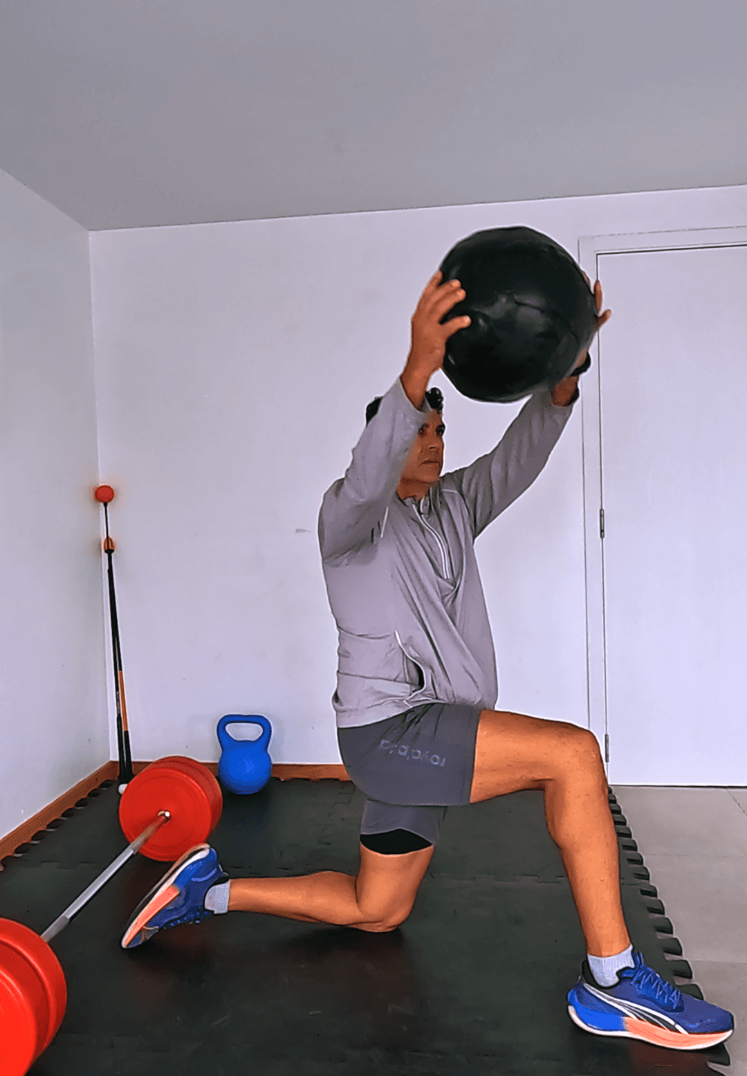 Rotación con medicine ball — core golf